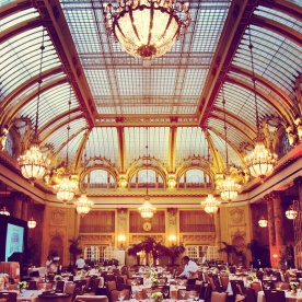 The beautiful Palace Hotel being set up for an event