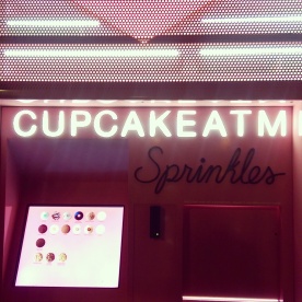 The Cupcake ATM machine at Sprinkles!