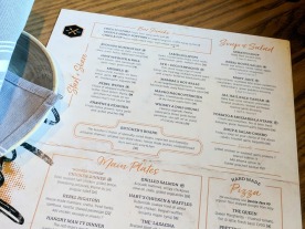 The current menu lists all of their appetizers, which are part of the Anarchy Hour deals.